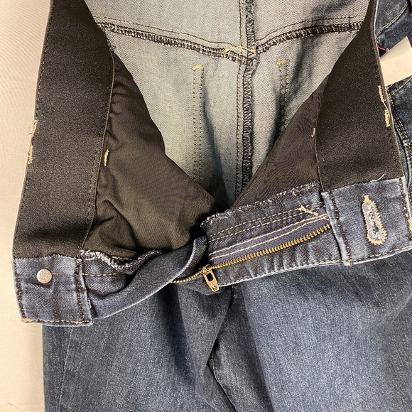 Classic Dark Blue Cropped Jeans - Picture 6 of 11